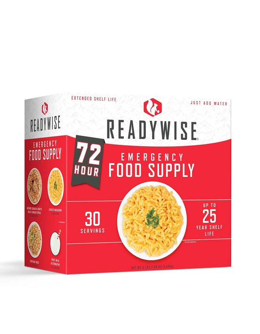 - 72 Hours, 30 Servings, Emergency Food Supply, MRE, Pre-Made, Freeze-Dried, Survival Food, Meal Essentials For, Camping, Hiking, And, Emergencies, Individually Packaged, 25-Year Shelf Life
