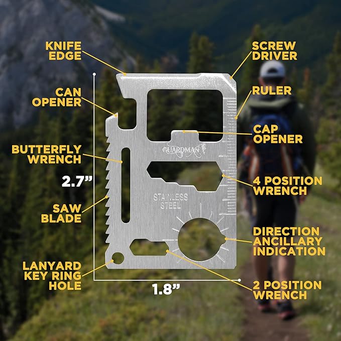 Multifunctional Survival Tool Card